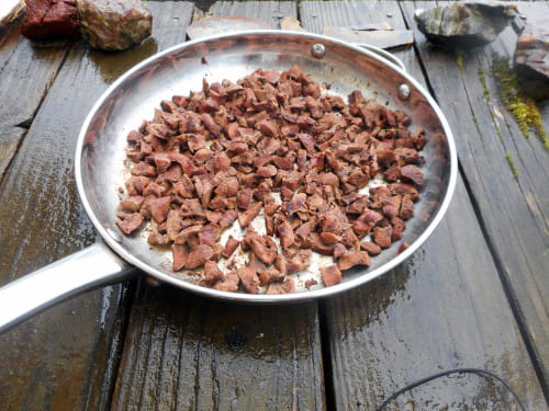 Slow cooking my dog's liver treats in a little bit of water