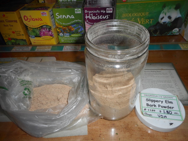 Slippery elm powder is used for a good dog diarrhea cure