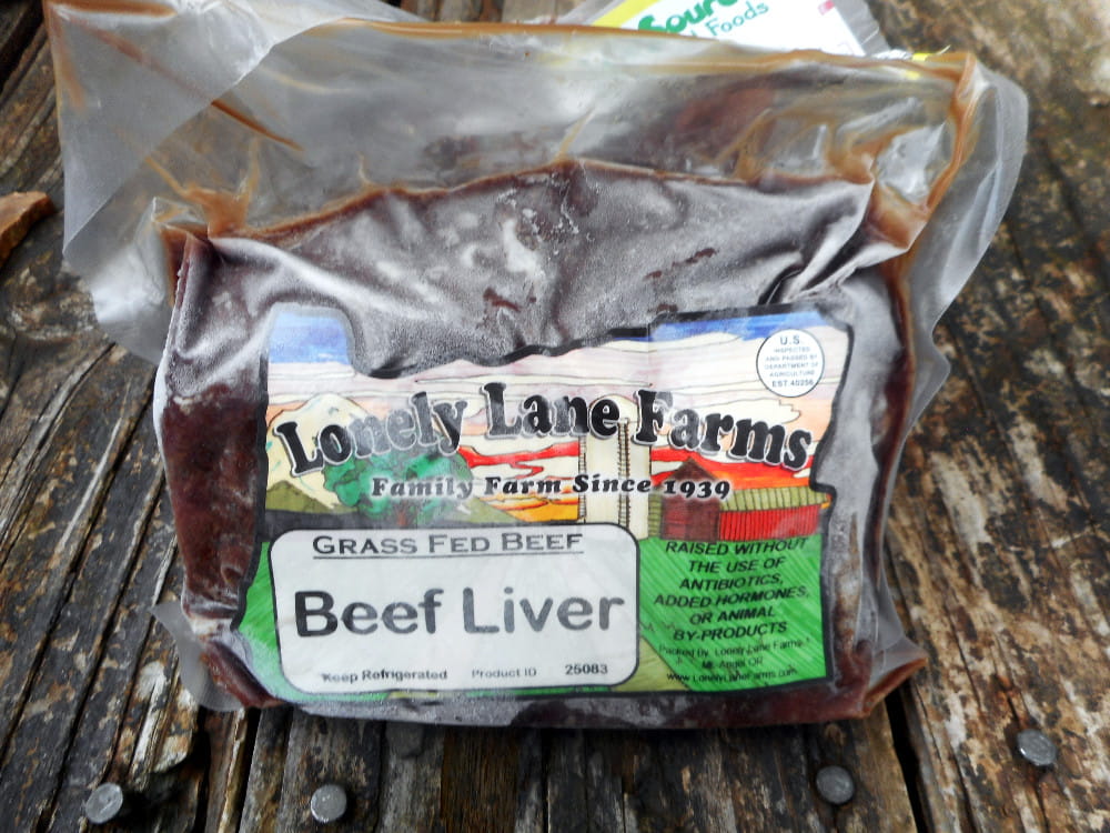 My dog's non-organic raw liver for making treats