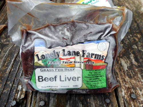 My dog's non-organic raw liver for making treats