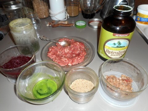 Our dog feeding guidelines include proper food combining of these seeds, veggies, meats and seaweeds